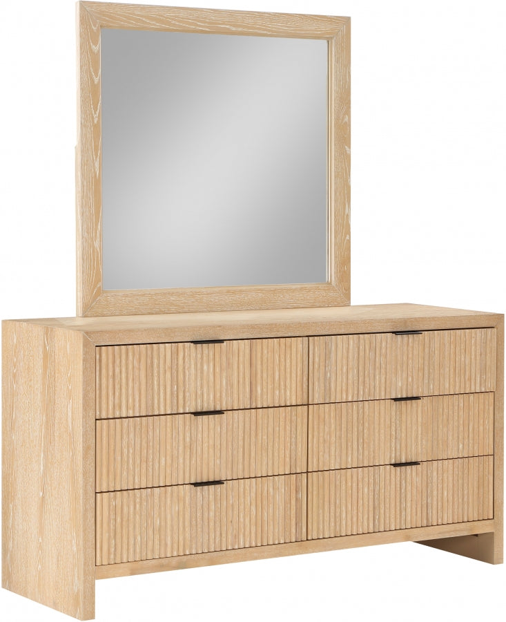 Fairfax Solid Wood And Oak Veneer Dresser in Natural - 311Natural-D