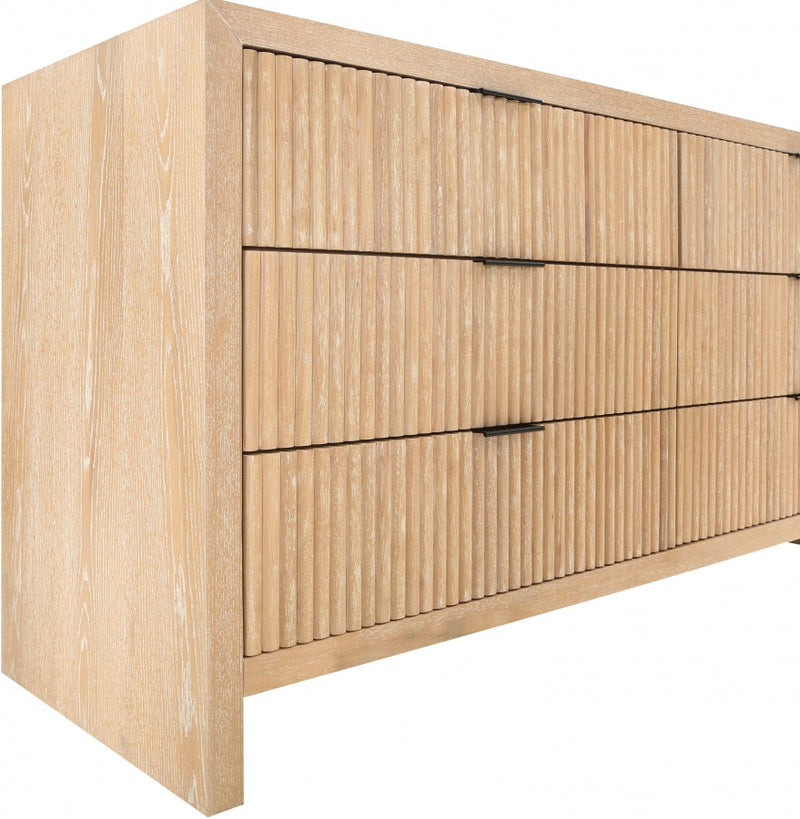Fairfax Solid Wood And Oak Veneer Dresser in Natural - 311Natural-D
