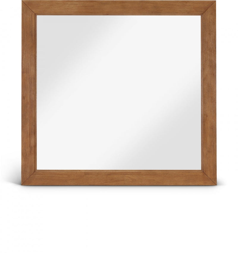 Fairfax Solid Wood And Oak Veneer Frame Mirror in Brown - 311Walnut-M