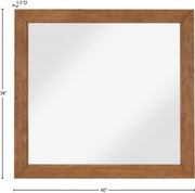 Fairfax Solid Wood And Oak Veneer Frame Mirror in Brown - 311Walnut-M