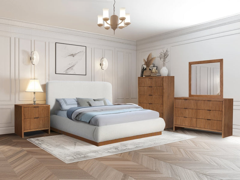 Fairfax Solid Wood And Oak Veneer Frame Mirror in Brown - 311Walnut-M