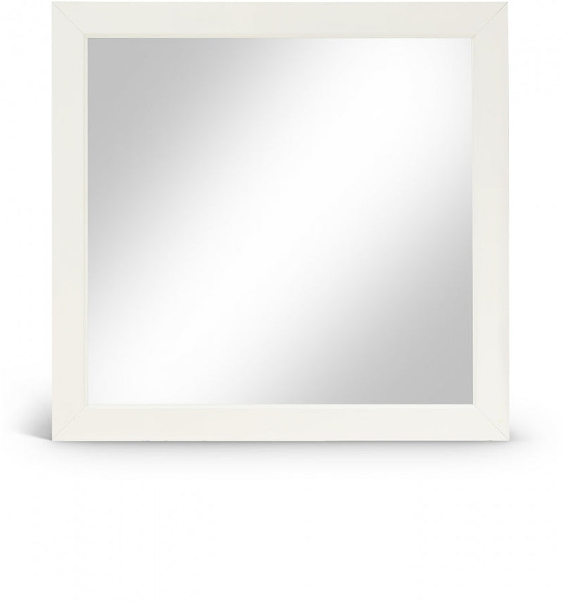 Fairfax Solid Wood And Oak Veneer Frame Mirror in Cream - 311Cream-M
