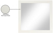 Fairfax Solid Wood And Oak Veneer Frame Mirror in Cream - 311Cream-M