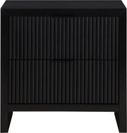 Fairfax Solid Wood And Oak Veneer Nightstand in Black - 311Black-NS