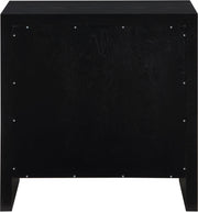 Fairfax Solid Wood And Oak Veneer Nightstand in Black - 311Black-NS