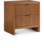 Fairfax Solid Wood And Oak Veneer Nightstand in Brown - 311Walnut-NS