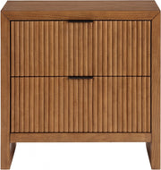 Fairfax Solid Wood And Oak Veneer Nightstand in Brown - 311Walnut-NS