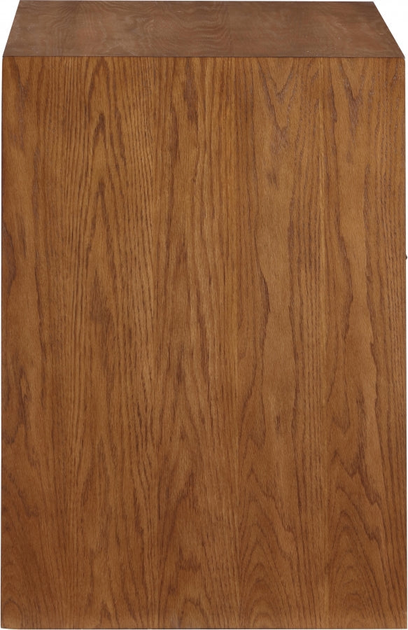 Fairfax Solid Wood And Oak Veneer Nightstand in Brown - 311Walnut-NS