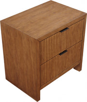 Fairfax Solid Wood And Oak Veneer Nightstand in Brown - 311Walnut-NS
