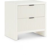 Fairfax Solid Wood And Oak Veneer Nightstand in Cream - 311Cream-NS
