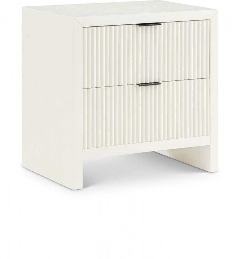 Fairfax Solid Wood And Oak Veneer Nightstand in Cream - 311Cream-NS