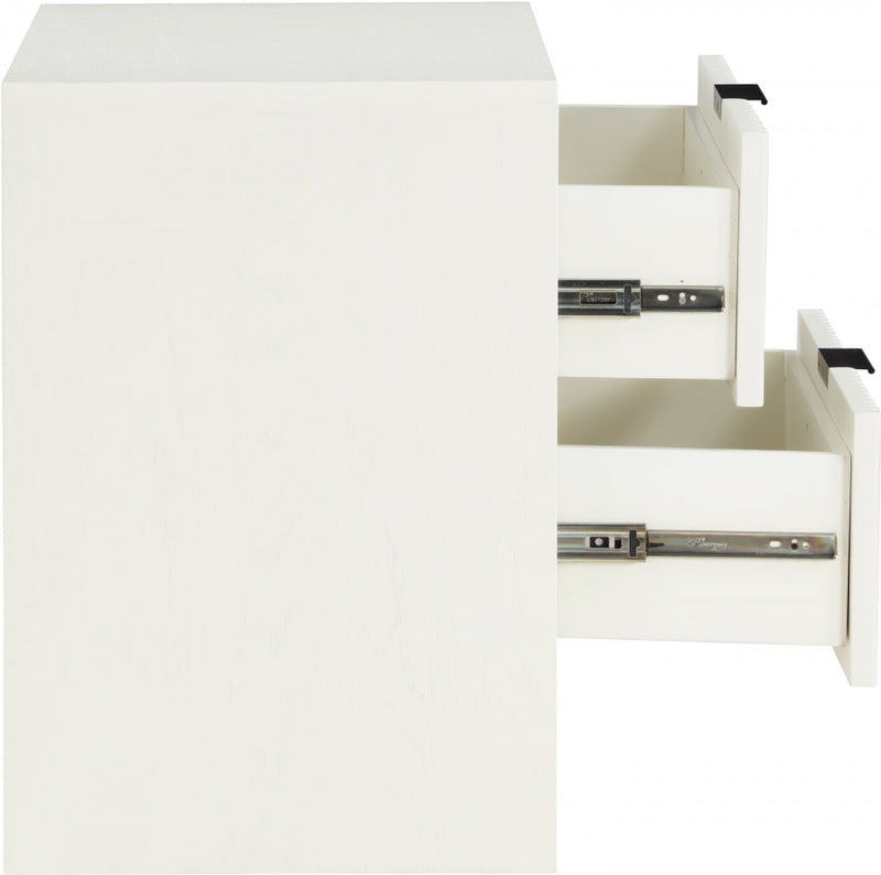 Fairfax Solid Wood And Oak Veneer Nightstand in Cream - 311Cream-NS