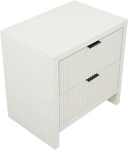 Fairfax Solid Wood And Oak Veneer Nightstand in Cream - 311Cream-NS