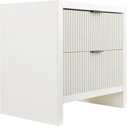 Fairfax Solid Wood And Oak Veneer Nightstand in Cream - 311Cream-NS