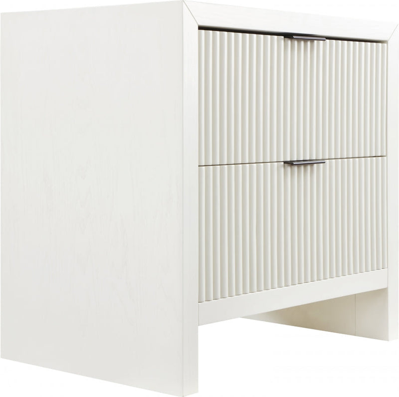 Fairfax Solid Wood And Oak Veneer Nightstand in Cream - 311Cream-NS