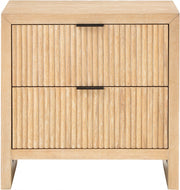 Fairfax Solid Wood And Oak Veneer Nightstand in Natural - 311Natural-NS