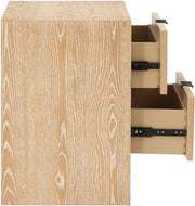 Fairfax Solid Wood And Oak Veneer Nightstand in Natural - 311Natural-NS