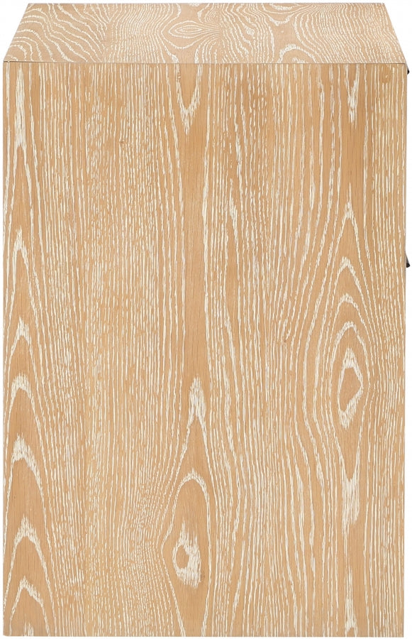 Fairfax Solid Wood And Oak Veneer Nightstand in Natural - 311Natural-NS