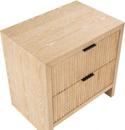 Fairfax Solid Wood And Oak Veneer Nightstand in Natural - 311Natural-NS