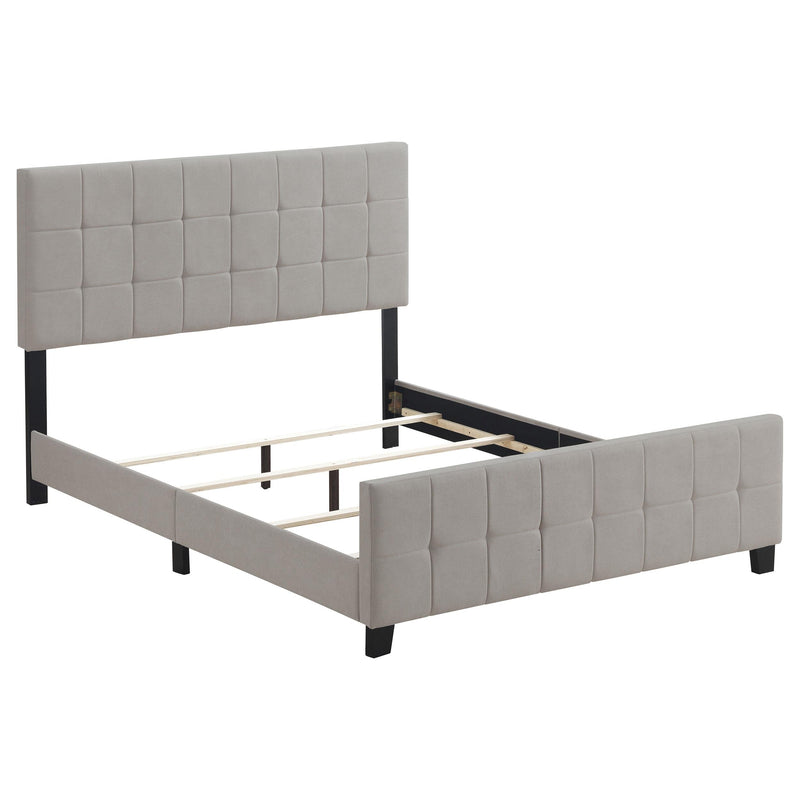Fairfield Upholstered Eastern King Panel Bed Beige - 305952KE