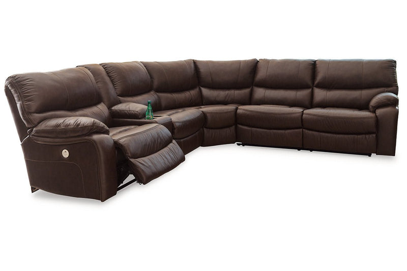 Family Circle Dark Brown 3 - Piece Power Reclining Sectional - Gate FurniturePower Reclining Sectional