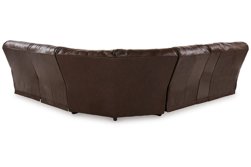 Family Circle Dark Brown 3 - Piece Power Reclining Sectional - Gate FurniturePower Reclining Sectional