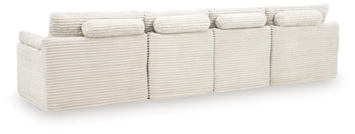 Fannin Ivory 4-Piece Sectional with Ottoman - PC84304S1