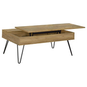 Fanning Engineered Wood Lift Top Coffee Table Golden Oak - 723368