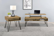 Fanning Engineered Wood Lift Top Coffee Table Golden Oak - 723368