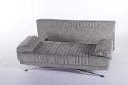 Fantasy 3 Seat Sleeper (Valencia Grey Plain Fabric) 1 Piece - Gate FurnitureSleeper Sofa