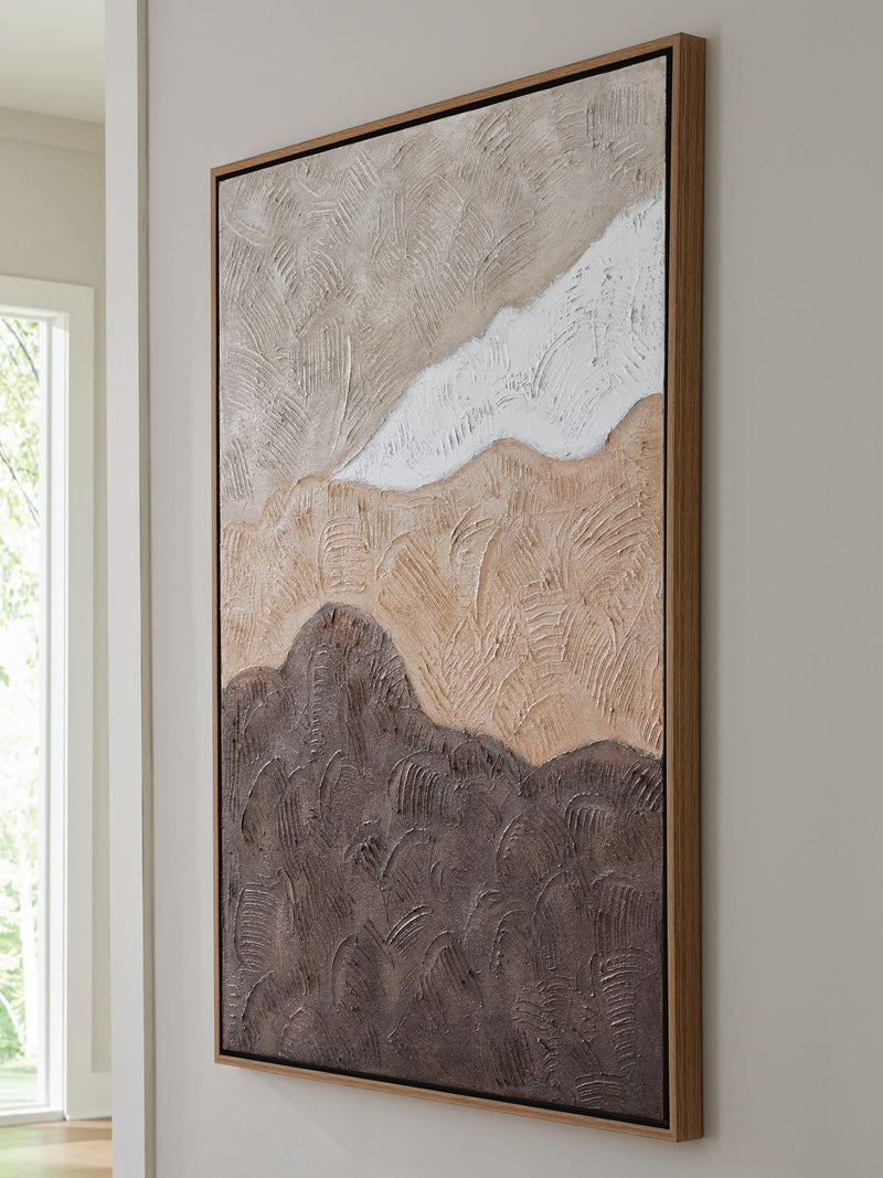 Fanthorne Tan/Brown/White Wall Art - A8000500