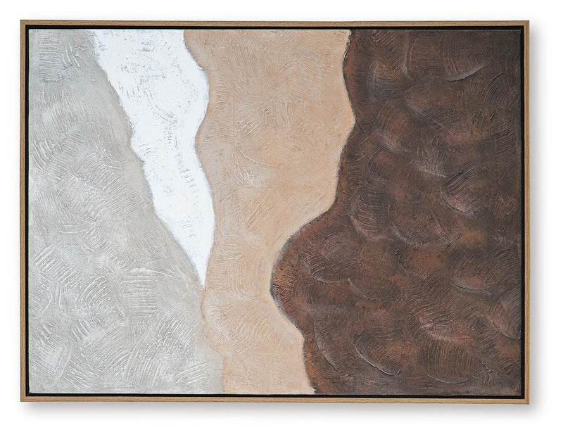 Fanthorne Tan/Brown/White Wall Art - A8000500