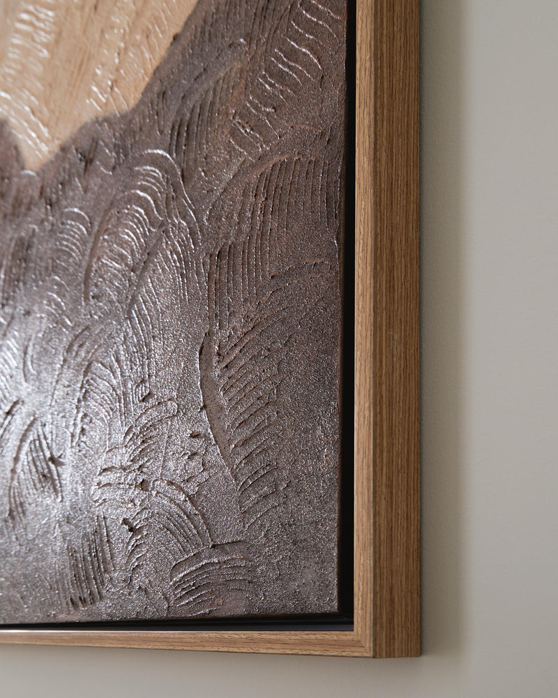 Fanthorne Tan/Brown/White Wall Art - A8000500