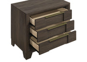 Farre 2-drawer Nightstand Bedside Table Dark Brown - 225322