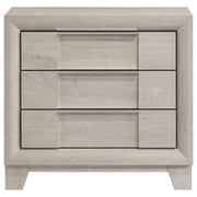 Farre 2-drawer Nightstand Bedside Table Washed Grey - 225112