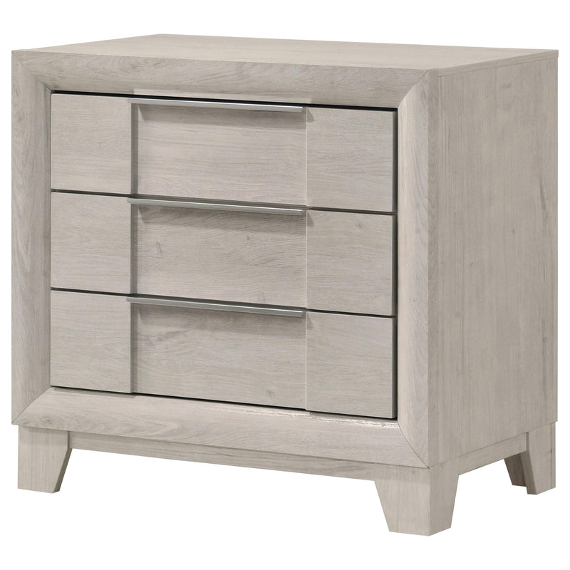 Farre 2-drawer Nightstand Bedside Table Washed Grey - 225112