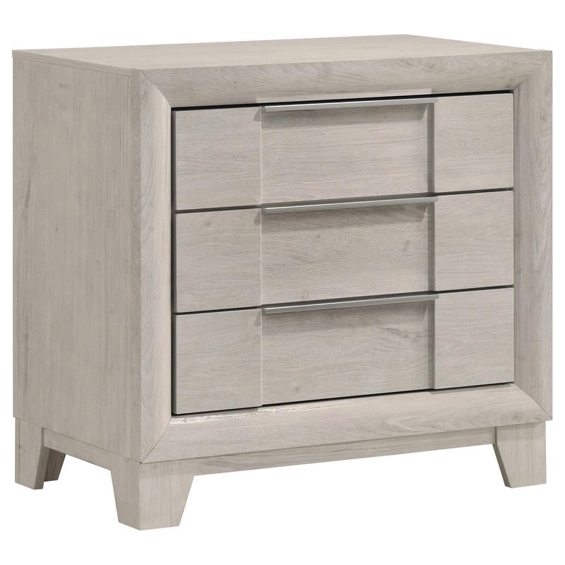 Farre 4-piece Eastern King Bedroom Set Washed Grey - 225111KE-S4