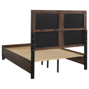 Farre 4-piece Eastern King Storage Bedroom Set Dark Brown / Beige - 225320KE-S4