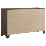 Farre 4-piece Eastern King Storage Bedroom Set Dark Brown / Beige - 225320KE-S4
