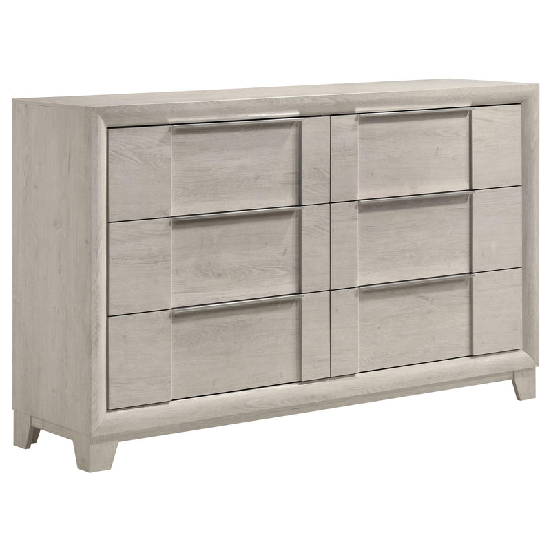 Farre 4-piece Queen Bedroom Set Washed Grey - 225110Q-S4
