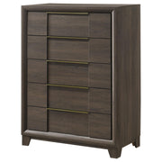Farre 5-drawer Chest of Drawers Dark Brown - 225325