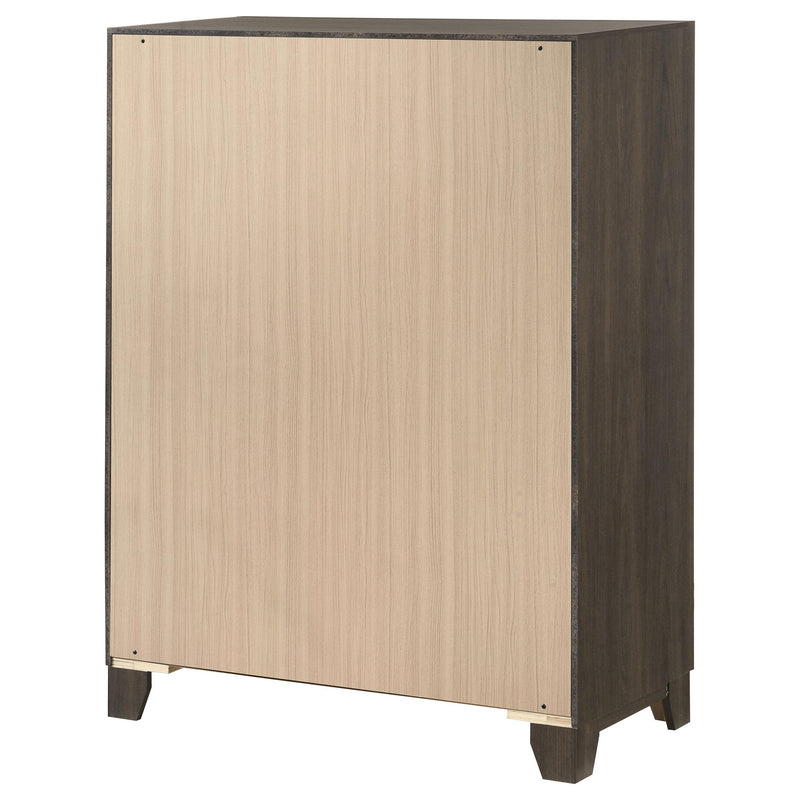 Farre 5-drawer Chest of Drawers Dark Brown - 225325