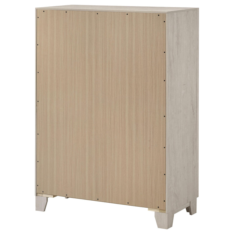 Farre 5-drawer Chest of Drawers Washed Grey - 225115