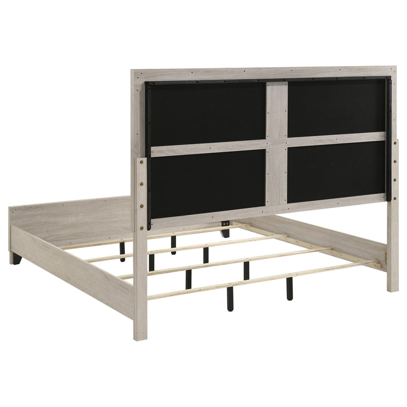 Farre 5-piece Eastern King Bedroom Set Washed Grey - 225111KE-S5
