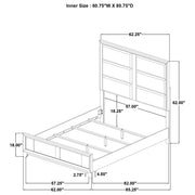 Farre 5-piece Queen Upholstered Bedroom Set Dark Brown / Beige - 225321Q-S5