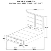 Farre 5-piece Queen Upholstered Storage Bedroom Set Dark Brown / Beige - 225320Q-S5