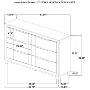 Farre 6-drawer Dresser Dark Brown - 225323