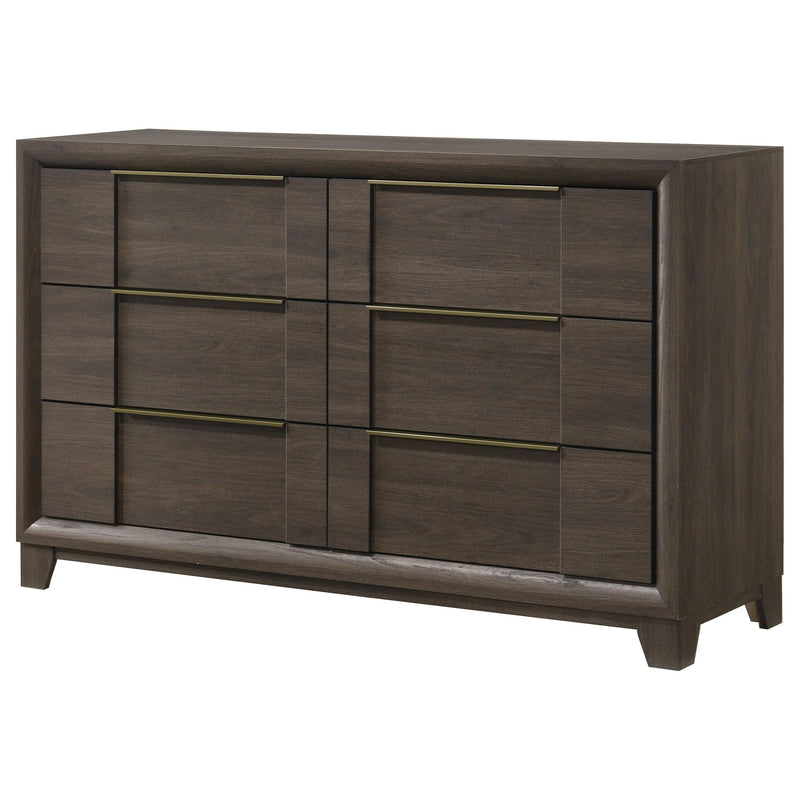 Farre 6-drawer Dresser Dark Brown - 225323
