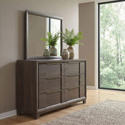 Farre 6-drawer Dresser with Mirror Dark Brown - 225323M