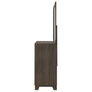 Farre 6-drawer Dresser with Mirror Dark Brown - 225323M